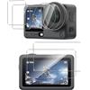 Natbok 2+2+2 Pezzi Vetro Temperato per DJI Osmo Action 6 Pellicola Prottetiva con Pellicola Fotocamera,Anti Graffio,Durezza 9H,Senza Bolle, Anti-Impronte Film per DJI Osmo Action 6