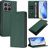 XINYEXIN Cover per Motorola Moto G37/G47, Custodia Portafoglio in Pelle Cover Folio a Libro con Slot per Porta Carte Supporto Magnetica Flip Case - Verde