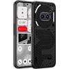 COQUE Custodia per Nothing Phone 2a Cover, custodia per telefono antiscivolo in pelle TPU resistente alle cadute per Nothing Phone 2a-Fibra di carbonio