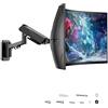 Putilsen Mount Supporto monitor muro per monitor da 17 a 45 pollici - Con kit di estensione VESA, braccio regolabile in altezza per PC e TV fino a 15 kg, compatibile con VESA 75/100/200 mm