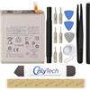 OnlyTech - Batteria di ricambio premium per Samsung Galaxy S24 Ultra - 5000mAh - Qualità identica al modello EB-BS928ABY con kit di riparazione 15 strumenti