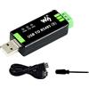 Waveshare Industrial USB to RS485 Converter with original CH343G And SP485EEN 300bps ~ 3Mbps Baudrate Built-In Lightningproof Tube,Resettable Fuse, ESD And TVS Protection Circuits