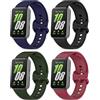 CHANRASI 4 Pezzi Cinturino Compatibili con Samsung Galaxy Fit 3,Cinturini di Ricambio per Samsung Galaxy Fit 3