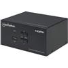 Manhattan 153522 Switch KVM 2/1 USB HDMI 4K 153522