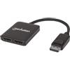 Manhattan 207768 Splitter DisplayPort 1/2 Ultra UHD MST 207768