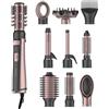 Cecotec Spazzola ad Aria Rotante 10in1 CeramicCare AirBrush Gyro. 1100W, Rotazione, Tecnologia Ionica, Rivestimento Ceramico, 3 Modalità Velocità e Temperatura, Piega Facile