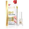 Eveline Cosmetics Total Action - Siero concentrato per unghie 8 in 1, con particelle d'oro, 12 ml, balsamo rinforzante per unghie, trattamento restaurativo, facile da usare