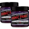 Manic Panic Plum Passion Classic Creme, tinta semipermanente viola vegana e cruelty-free, 2 x 118 ml