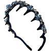 Generico Fascia Di - Fascia Artiglio | Banda Per Capelli Con I Capelli Da Sposa, Con Il Cranio Alto | Non -Slip, Fasce Alla Moda, Decorative Per Donne, Ragazze, Damigelle, Spose, Feste, Matrimoni,