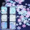 QIZHIQIAMY Adesivi Unghie Fiocchi di Neve, Adesivi Unghie Natale, Fiocchi di Neve Adesivo, Stickers Unghia Nail Art, Decorazioni Unghia Natale, per Nail Art DIY, Viso, Custodie Cellulari, Biglietti (D)