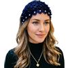 Generico Cerchietto In Pizzo Con Perle In Stile Boho,Elastico con Occhielli e con Strass in Stile Vintage - Cerchietti Larghi In Pizzo Vintage - Per Cerimonie Nuziali E Per Il Relax Del Libero