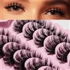 AKARABEAUTYLASHES Ciglia Finte Naturali 7 Paia Russian Volume Ciglia Strip Artificiale(Russian-R04)