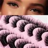 AKARABEAUTYLASHES Ciglia Finte Naturali 7 Paia Russian Volume Ciglia Strip Artificiale(Russian-R02)