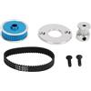 Dilwe Ingranaggio di Trasmissione a Cinghia RC, Parte del in Metallo con Kit di Ingranaggi di Trasmissione a Cinghia per Aggiornamenti del Telaio TT02 1/10 RC Crawler Remote Control Car
