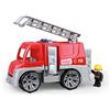 LENA - 04457 Truxx Fuoco Brigata Camion Veicolo Giocattolo per 2+ Anni Bambini, Rosso/Argento