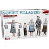 MiniArt 38011 1:35 figure Sov. abitanti del villaggio (6) - replica fedele all'originale, modellismo, kit di costruzione in plastica, fai da te, hobby, incollaggio, modellismo, assemblaggio, non