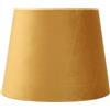 Haofy Paralume Conico in Tessuto Velluto per Lampade da Tavolo e Piantane con Attacco E14, E27 Doppio Uso, Lavorazione Artigianale, Soft Touch, Installazione Facile (GOLD)