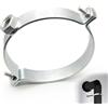Aoreun Supporto per tubo da stufa, Collare Fermatubi Morsetti per Condotti di Ventilazione Morsetti per Condotti di Ventilazione Tubo per canna fumaria in acciaio inox per camino (150mm)