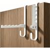 Dorunova Ganci Appendiabiti da Porta Accappatoio Bagno (Bianco, 2 Pezzi)