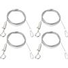 PATIKIL Kit di filo regolabile per appendere quadri 4 pezzi 2m/6.6ft | Adatto per filo in acciaio inox pesante da 1,5 mm, hardware per appendere con ganci e anelli, cornici