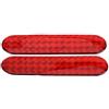 Reemky 20Pcs blu riflettente avviso di sicurezza carauto-adesivo riflettore adesivo 4 colori opzionale (10.6 CM X 2.3 CM)