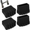 MHDJQ Piedini Scala Alluminio Piedini Gomma Scala 25x60mm Tappi per Scale Resistenti Alle Alte Temperature Resistenti All'usura 4Pcs (4Pcs, 25 * 60mm)