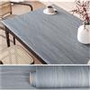 VEELIKE Carta Adesiva per Mobili Legno Ardesia Blu Carta da Parati Effetto Legno Blu Vintage Spessa 40 cm x 300 cm Pellicola Adesiva per Mobili Camera da Letto Piano di Lavoro Cucina Bagno Lavabile