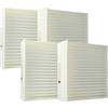 vhbw set di 4x filtri compatibile con Paul Climos 200, F 200 Basic, F 200 sistema di ventilazione - Filtri M5 / F7, 17 x 17 x 4,5 cm, bianco