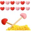 FOSDICK 12 Pezzi Tappi per Ferri da Maglia, Protezioni per Ferri da Maglia a Forma di Cuore, Tappi in Silicone per Punte con Design Adorabile per Cucito e Lavori a Maglias