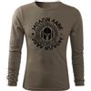 DRAGOWA Fit-T maglietta a maniche lunghe Molon Labe 160 g/m², oliva,