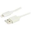 Ewent EW1277 cavo Lightning 1 m Nero, Bianco