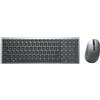 DELL KM7120W tastiera Mouse incluso Ufficio RF senza fili + Bluetooth QWERTY US International Grigio, Titanio