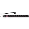 LogiLink PDU9C02 unità di distribuzione dell'energia (PDU) 9 presa(e) AC Nero