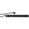 LogiLink PDU7C01 protezione da sovraccarico Nero 7 presa(e) AC 230 V 2 m