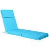 VEVOR Set di 2 Cuscino per Chaise Longue, 182,9 x 53,3 x 7,6 cm, Impermeabili Resistenti allo Sbiadimento, per Sdraio con Lacci, Spessi Cuscini per Sdraio da Giardino per Piscina, Verde Acqua