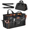 VEVOR Borsa Portautensili 510 mm, 33 Tasche, Organizer Portatile per Attrezzi con Ampia Apertura a Cerniera, Tracolla Regolabile, con Base Rigida e Resistente all'Acqua, per Fai da Te e Cantiere