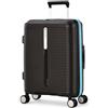 Eminent Finno Trolley Bagaglio a Mano 55x40x20, Espandibile, Rigido, 4 Ruote, Leggero, Lucchetto TSA, 2,5 kg, 39L, Valigia Cabina Viaggio Aereo Nero