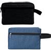 EUPSIIU 2 Pezzi Beauty Case da Viaggio, Borse Pieghevoli con Manico per Cosmetici, Impermeabile Wash Bag per Donna Uomo, Pochette per Affari