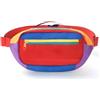 XiaoerYu Marsupio vintage retrò per donne e uomini, stile nostalgico anni '80 e '90, con 2 tasche con cerniera, design a blocchi di colore, ideale per escursioni, festival, feste a tema, corsa e viaggi