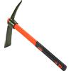 HEIHAK 15 Inch Pick Mattock Hoe, 1.5Lbs Forged Adze Pick with Fiberglass Handle, Weeding Mattock Hoe Garden Pickaxe for Loosening, and Cultivating Vegetable Gardens or Flower Beds