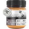 Steens Miele di Manuka MGO 830 Puro Miele Manuka grezzo 100% certificato UMF 20