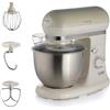 Ariete Impastatrice Vintage 1588, Planetaria per Pane, Pizza, Dolci e Pasticceria, Gancio, Frusta a Cuore e Frusta a Filo Inclusi, Capacità 5.5 Litri, 7 Velocità + Pulse, 1200W, Beige