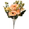 Startbuymore Gerbera artificiale a 7 steli, fiori di campo finti in stile Boho, margherite gerbere artificiali per matrimoni, decorazioni per matrimoni, feste, decorazione per la casa e la cucina