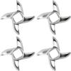 Flylin Lama per tritacarne, coltello professionale a forma di croce, in acciaio inossidabile, ricambio per tritacarne, pezzo di ricambio, coltello per smerigliatrice, cucina, cibo, tritacarne (#12)