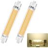 Dvnoua Lampadine R7S LED 118mm Dimmerabile 30W, R7S LED COB Bianco Naturale 4000K,3000LM Nessun Sfarfallio, R7S LED 30W LED Lineare Equivalente Alogena R7S 200W 300W, Illuminazione Fascio 360°,2pcs