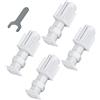AugustknowU Set di 4 staffe per tende a rullo veneziane e verticali, funzionano su superfici lisce in vetro e PVC