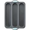 Generic Sub Roll Bakings Pan - Teglia da forno in silicone antiaderente per pane francese, professionale da forno, stampo da forno per panini, a sgancio rapido, 24 x 34,5 cm, cottura, facile da