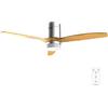 Cecotec Ventilatore da Soffitto con Luce e Telecomando EnergySilence Aero 4600 Arctic Steel&Sand. Motore DC 38W, Diametro 132cm, Lampada LED 18W, 3 Pale, 6 Velocità, Timer 8h, Ultra Silenzioso