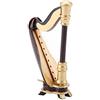 Atyhao Replica di Arpa in Miniatura, Artigianato in Tiglio Dal Design Innovativo con Supporto, di Natale e Compleanno per Bambini e Musicisti