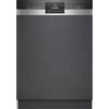 Siemens SN53ES22AE, iQ300 - Lavastoviglie intelligente, 60 cm, Made in Germany, cestino portaposate, apertura della porta, tripla rackMatic, particolarmente silenziosa, varioSpeed, aquaStop